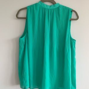 Kaari blue chiffon sleeveless top